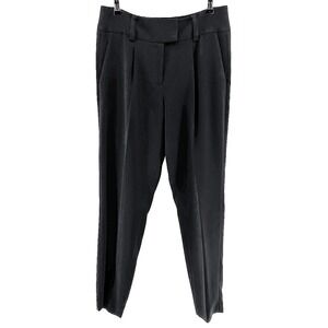 VINCE CAMUTO Straight‎ Leg Pleated Trousers • Women's 6 • black • pockets